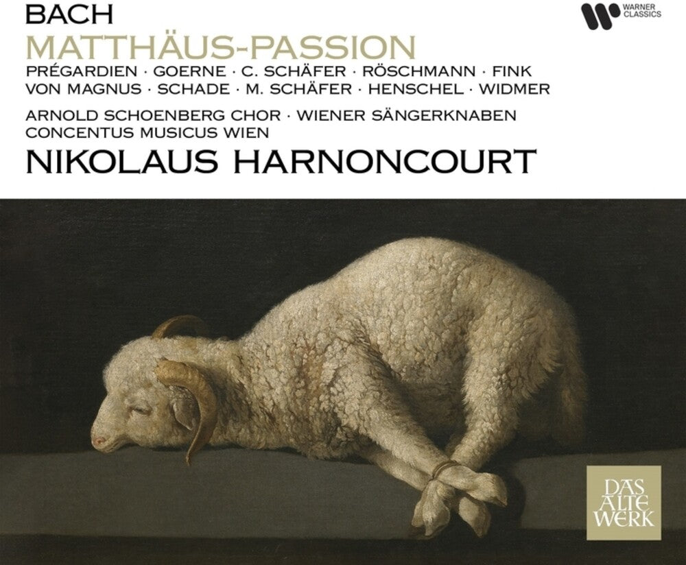 the album cover for Nikolaus Harnoncourt / Concentus Musicus Wien - St Matthew Passion - Passion Selon St Matthieu (Bach)