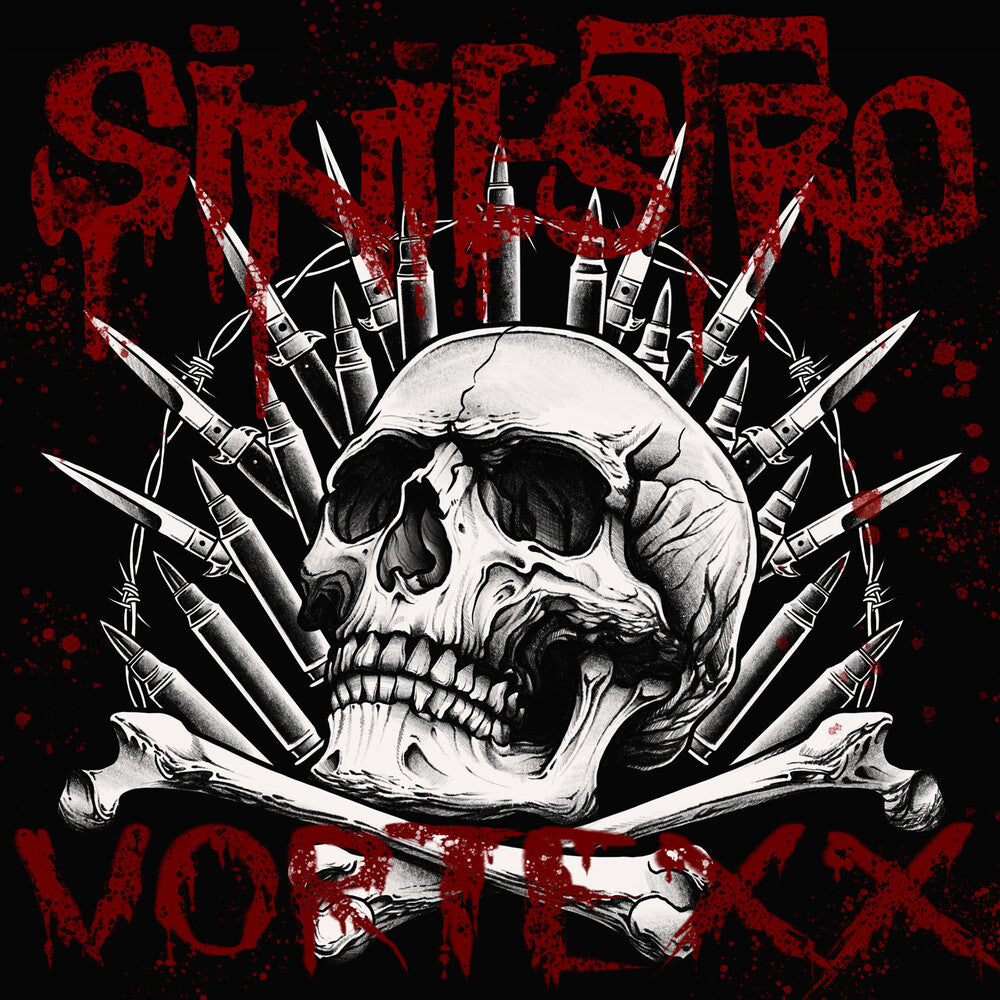 the album cover for Siniestro - Vortexx (Transparent Red Vinyl)