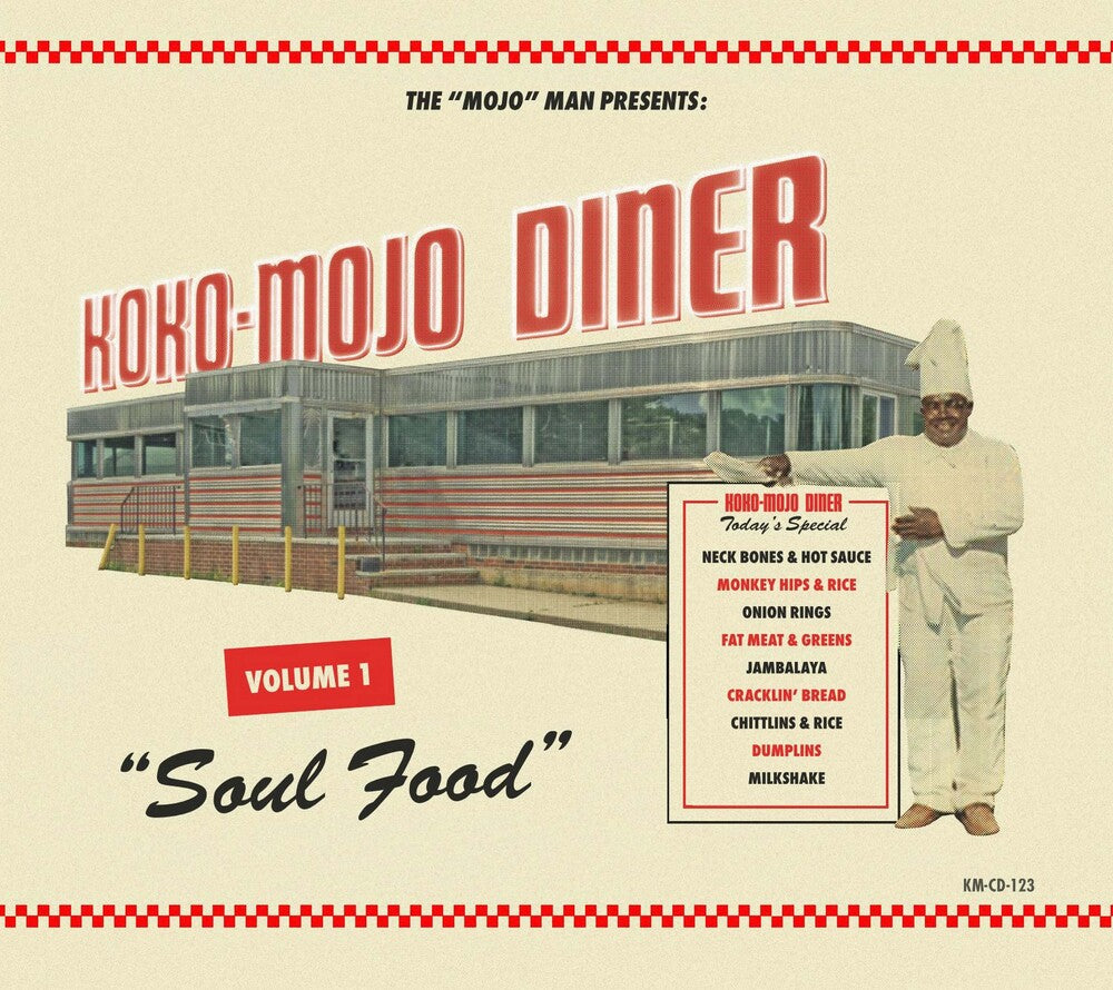 the album cover for Koko-Mojo Diner 1 Soul Food / Various - Koko-mojo Diner 1 Soul Food (Various Artists)