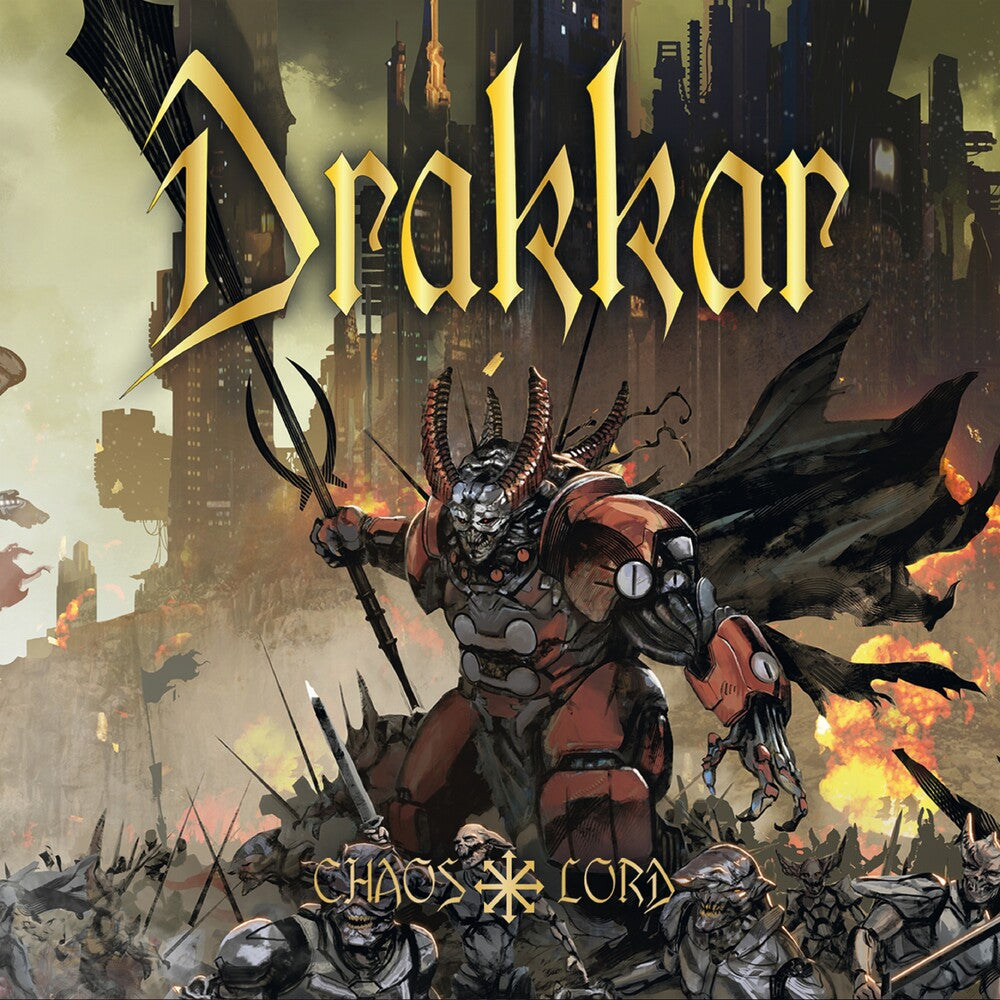 the album cover for Drakkar - Chaos Lord