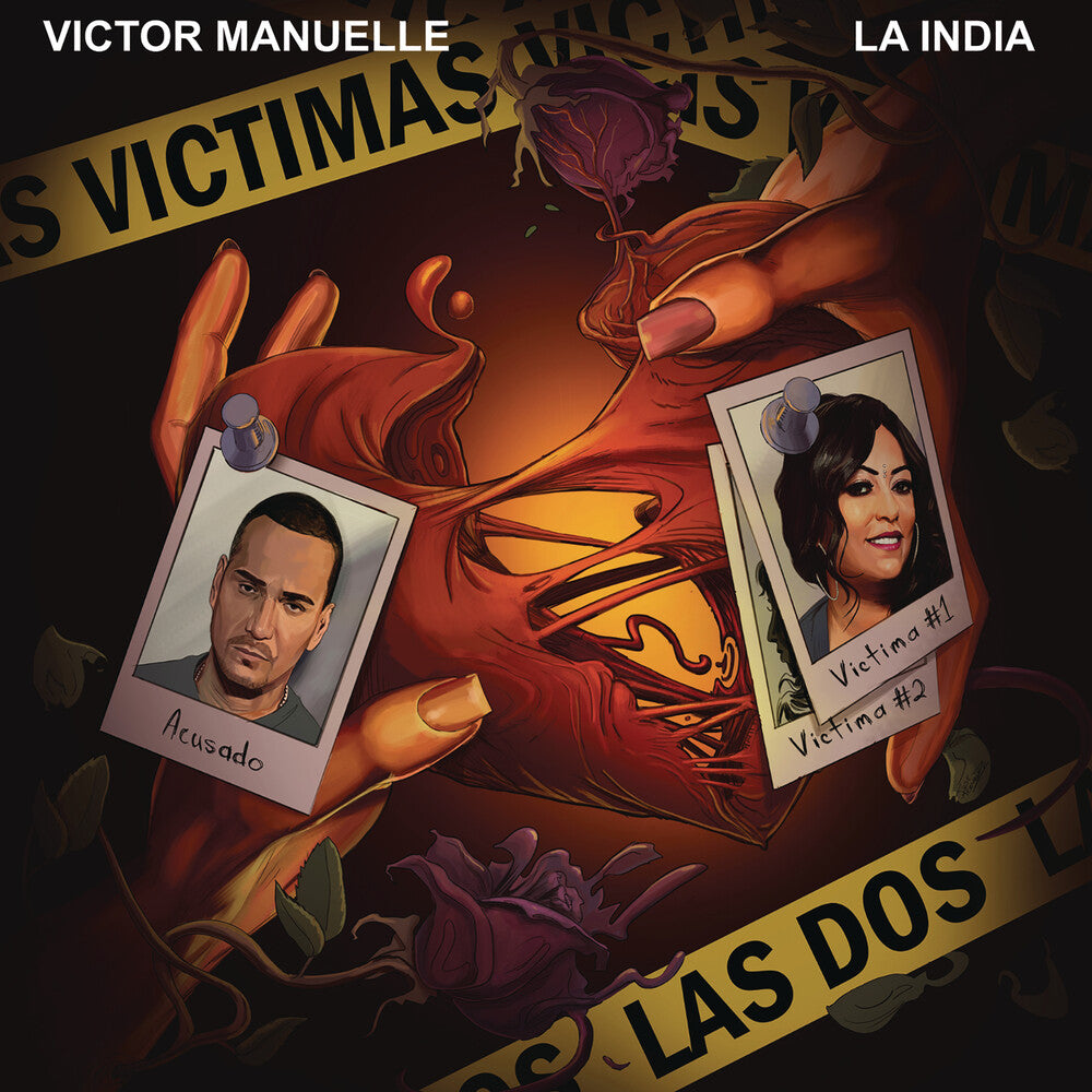 the album cover for Victor Manuelle & La India - Victimas Las Dos