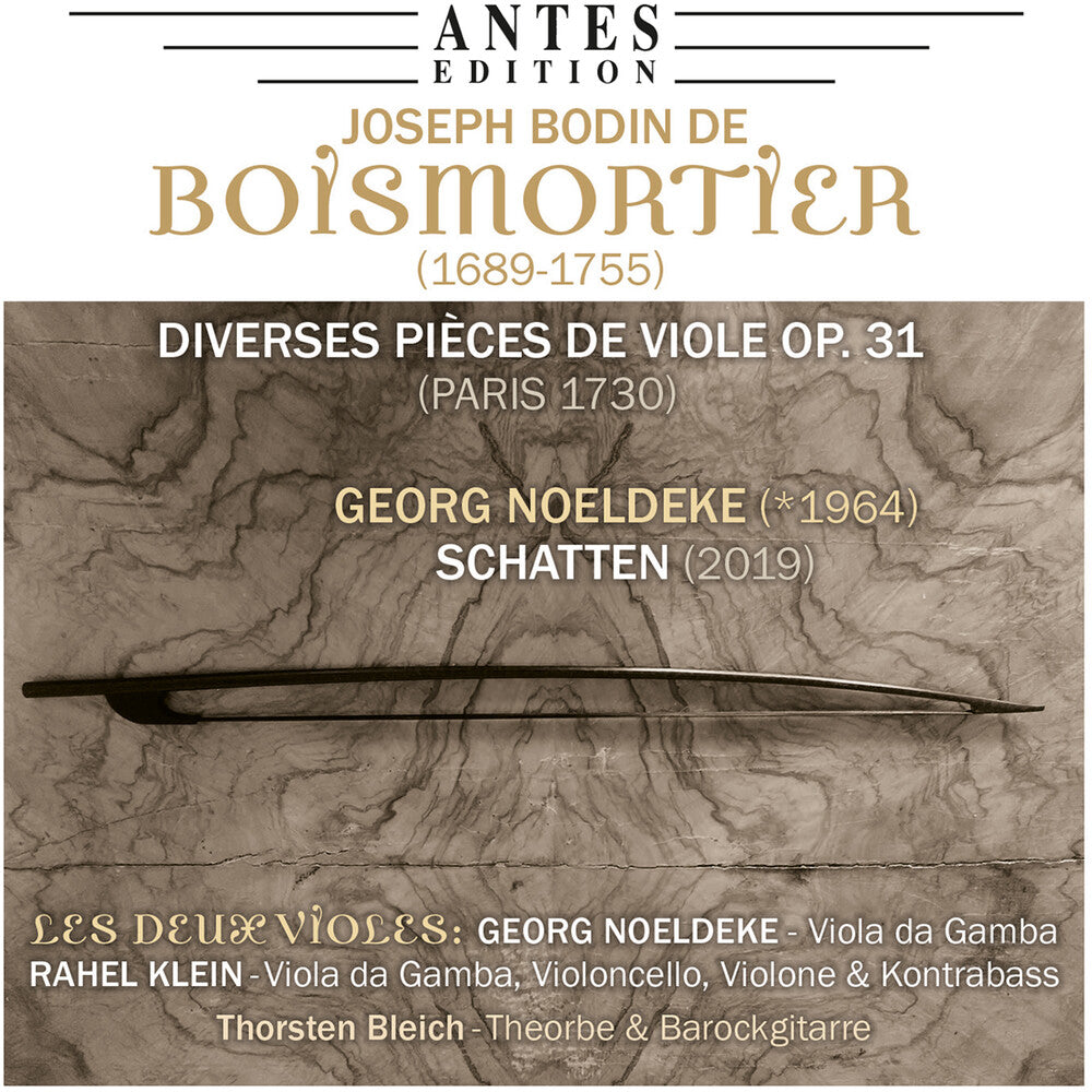 the album cover for Boismortier / Les Deux Violes - Diverses Pieces De Viole 31