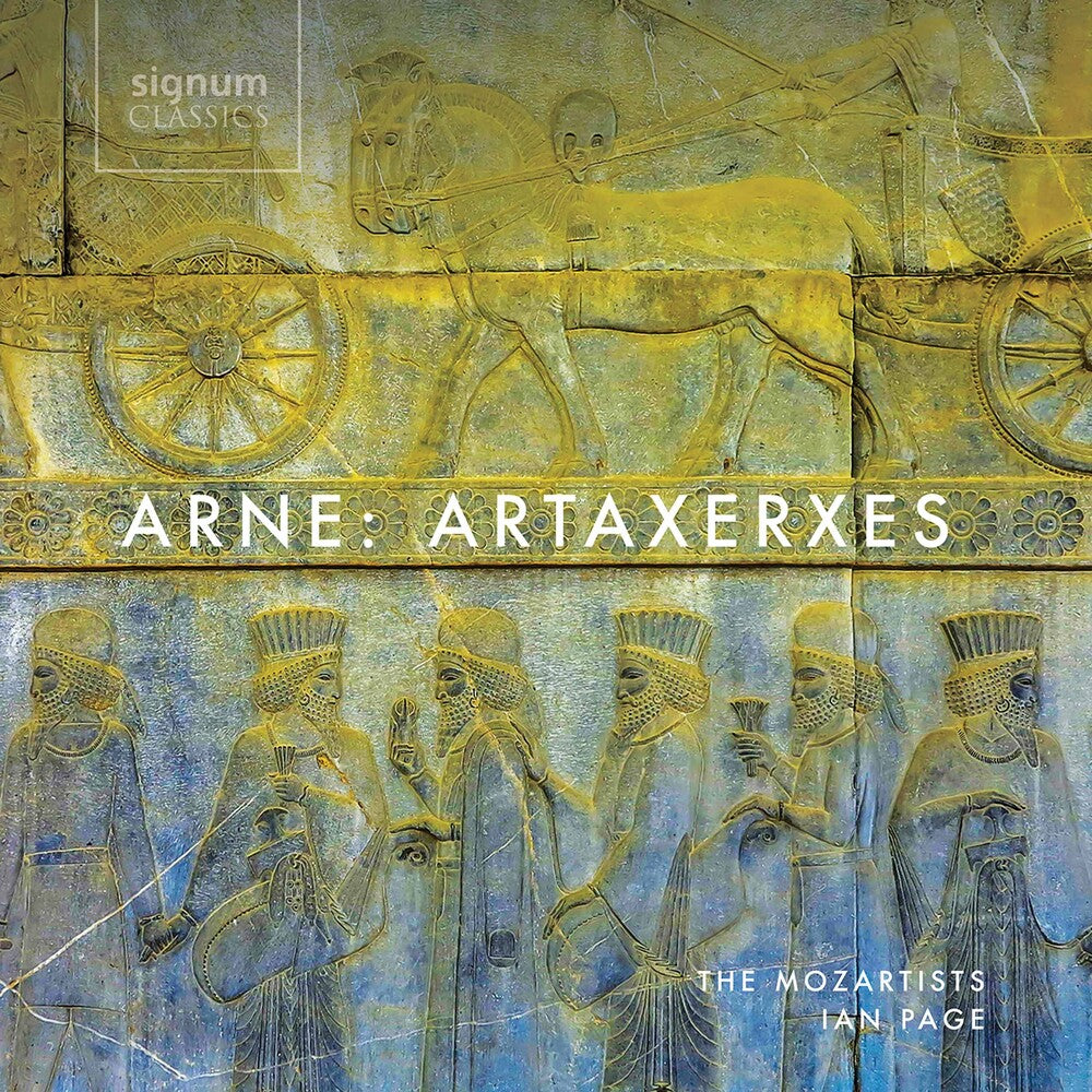 the album cover for Arne / Mozartists / Page - Artaxerxes