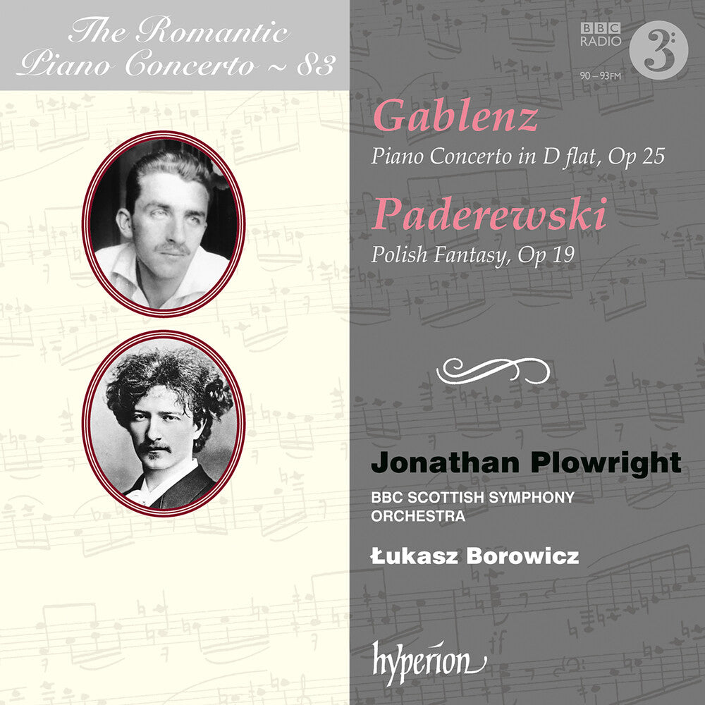 the album cover for Jonathan Plowright - The Romantic Piano Concerto Vol.83