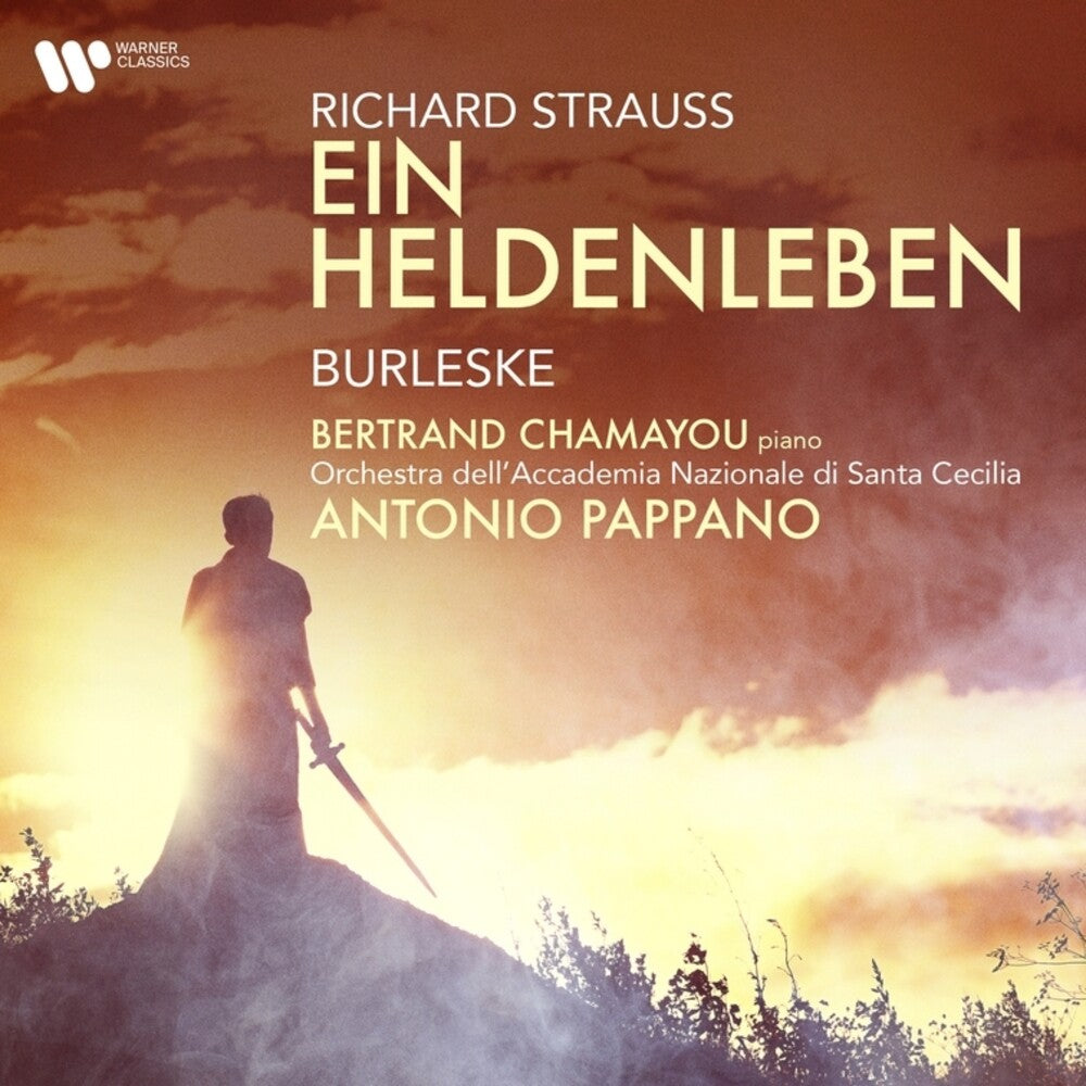 the album cover for Antonio Pappano / Chamayou,Bertrand - Strauss: Ein Heldenleben - Burleske