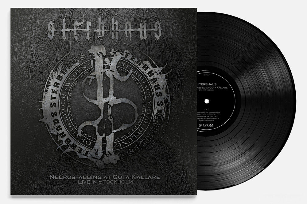 the album cover for Sterbhaus - Necrostabbing At Gota Kallare - Live In Stockholm