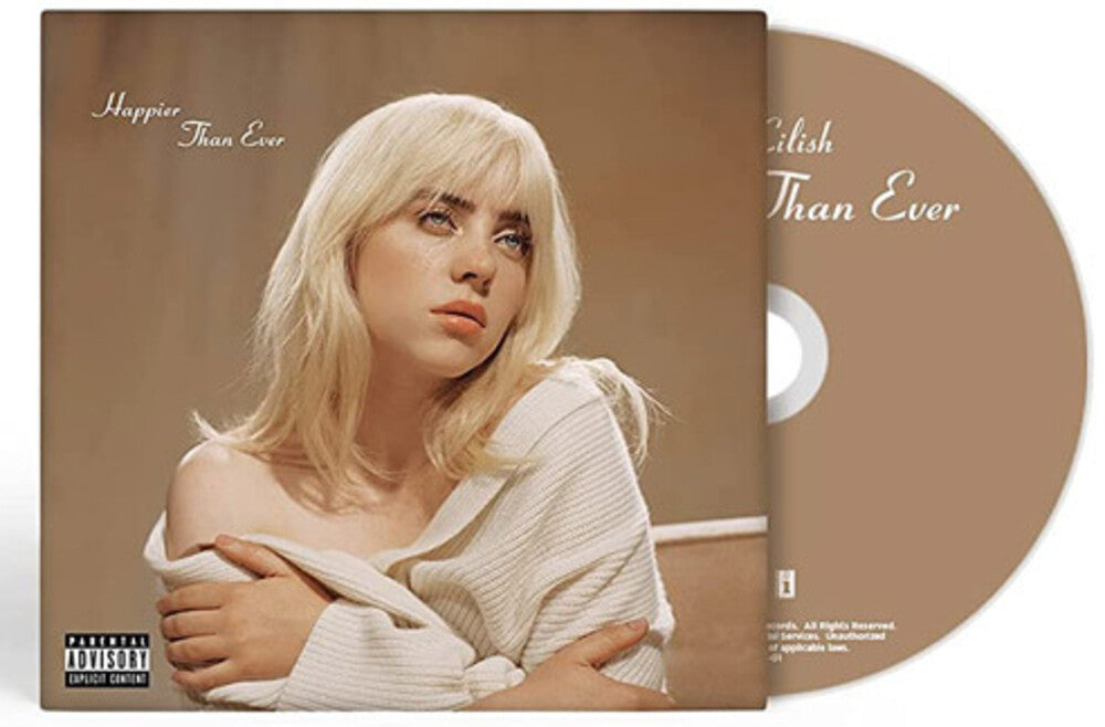 the album cover for Billie Eilish - Happier Than Ever