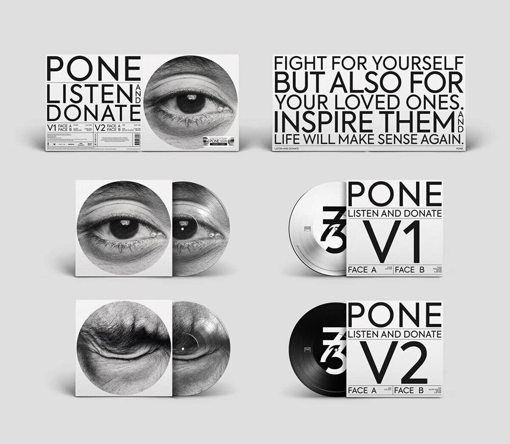 the album cover for Pone - Listen And Donate (Ep) (Gate) (Ofgv) (Pict)