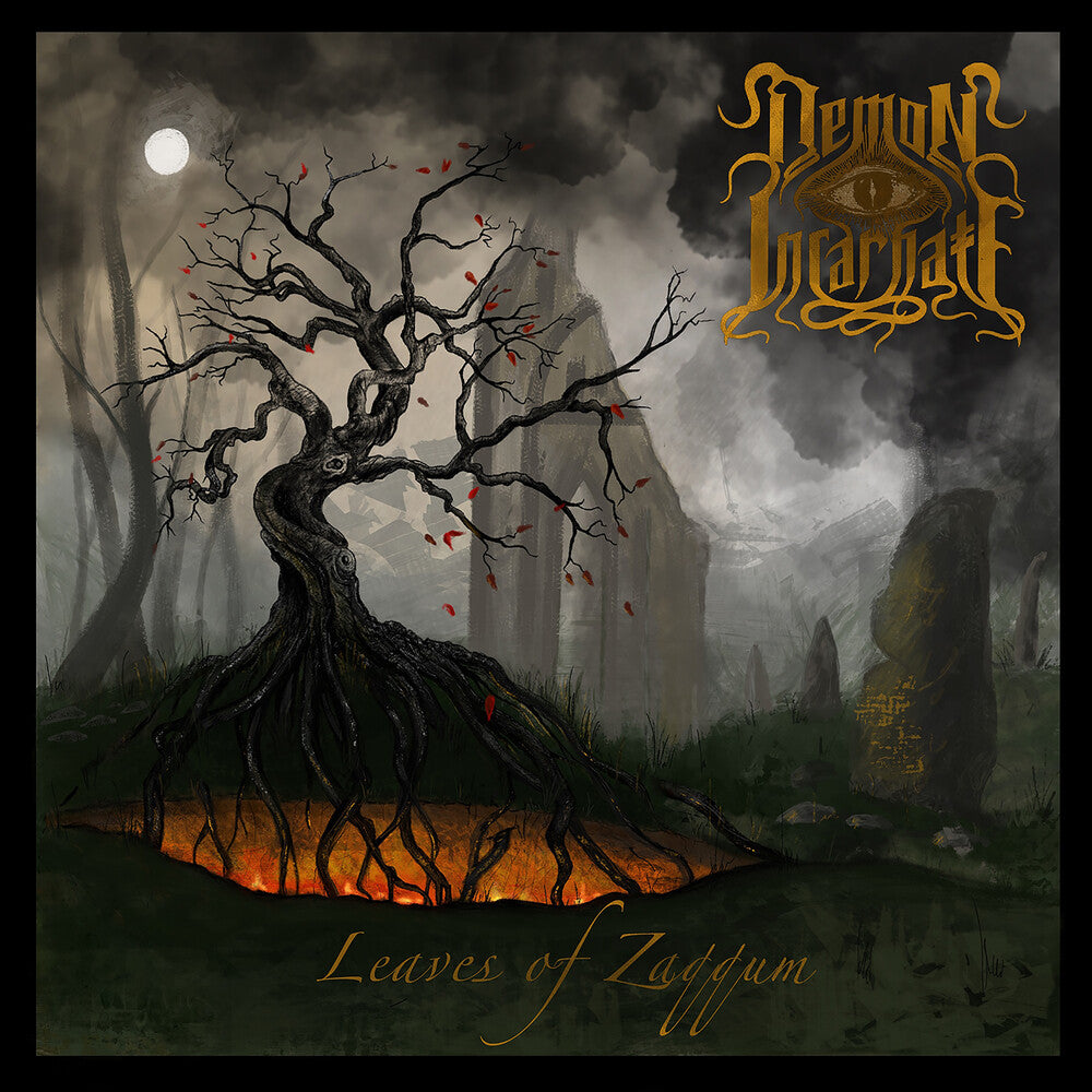 the album cover for Demon Incarnate - Leaves Of Zaqqum