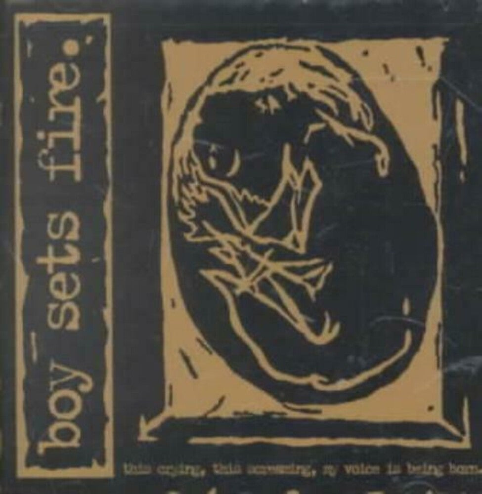 the album cover for BoySetsFire - This Crying This Screaming My Voice Is Being Born