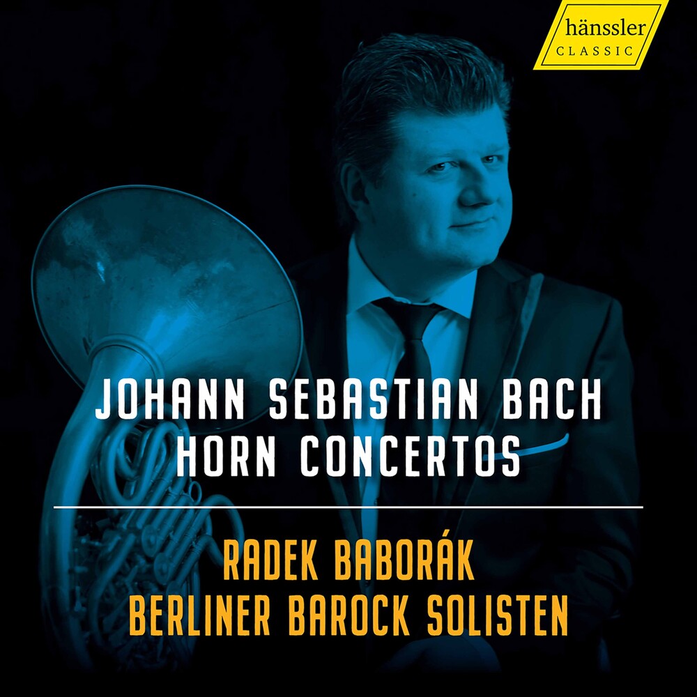 the album cover for Radek Baborak - Horn Concertos