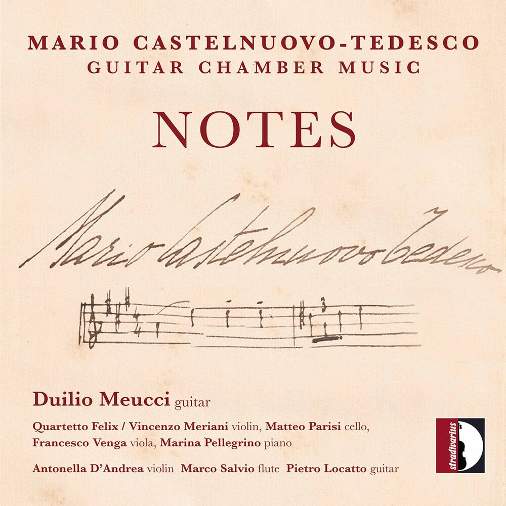 the album cover for Castelnuovo-Tedesco / Meucci - Notes