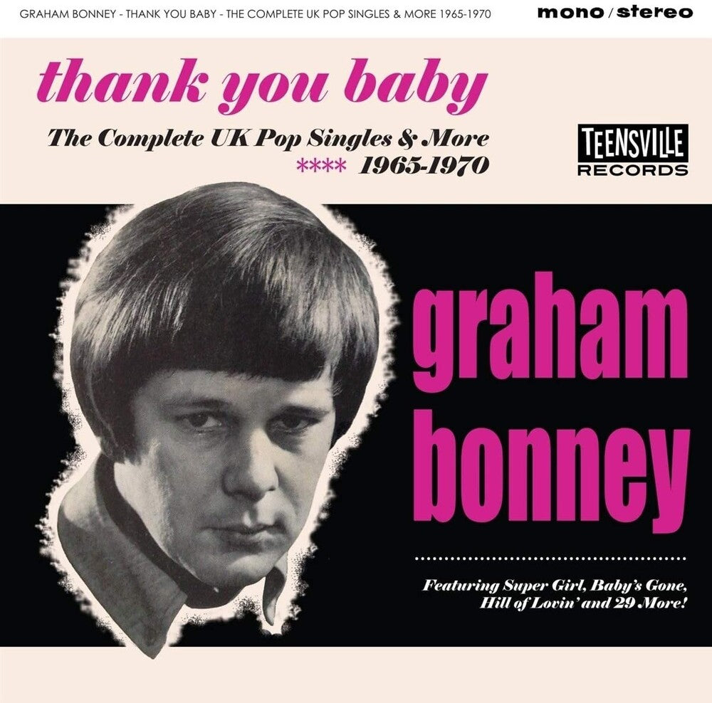 the album cover for Graham Bonney - Thank You Baby