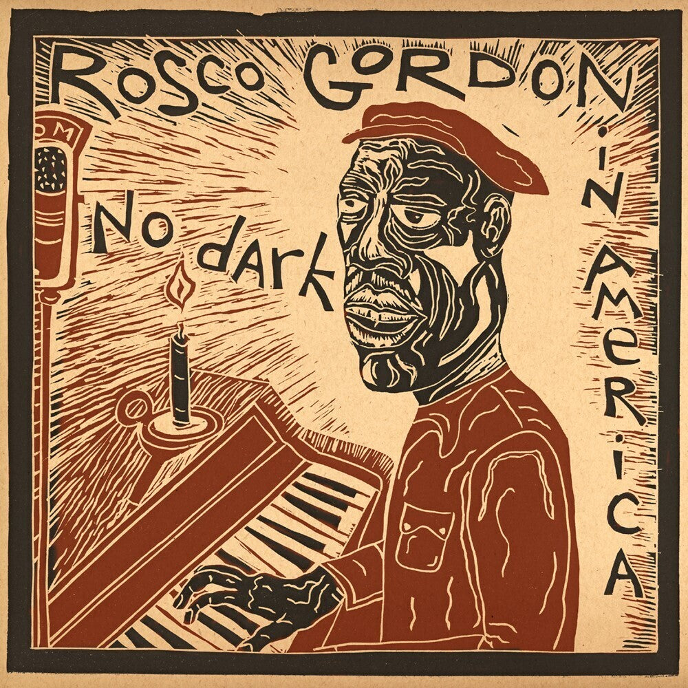 the album cover for Rosco Gordon - No Dark In America (Gate)