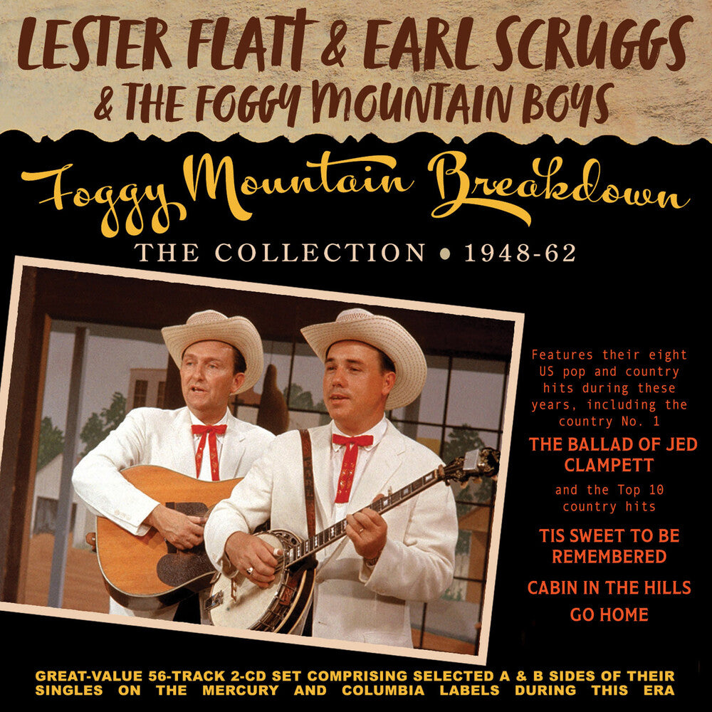 the album cover for Lester Flatt / Scruggs,Earl & Foggy Mountain Boys - Foggy Mountain Breakdown: The Collection 1948-62