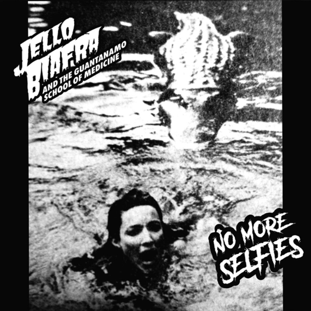 the album cover for Jello Biafra & The Guantanamo School Of Medicine - No More Selfies / Ghost Of Vince Lombardi