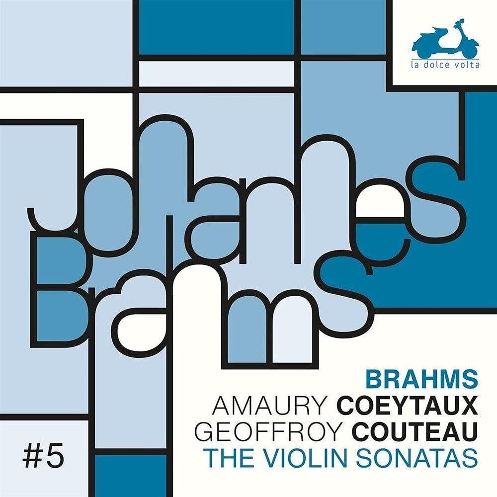 the album cover for Amaury Coeytaux / Couteau,Geoffroy - Brahms: The 3 Violin Sonatas
