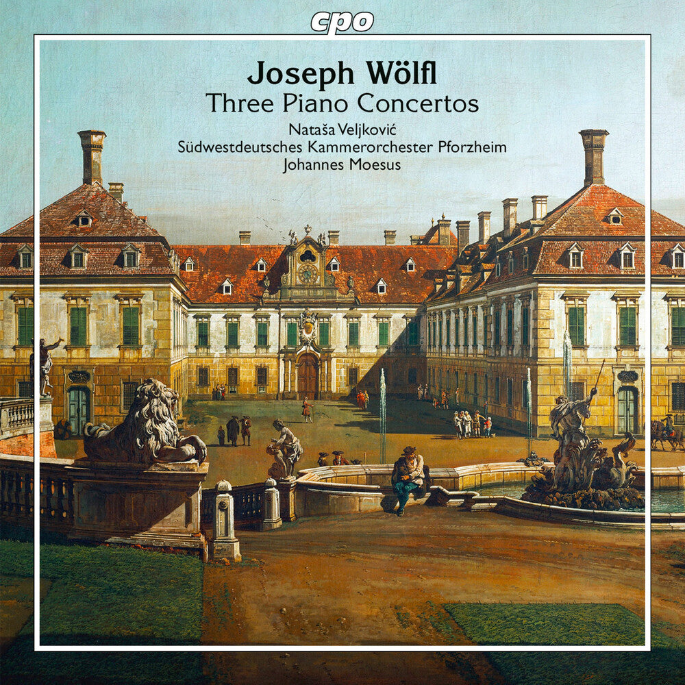the album cover for Wolfl / Veljkovic / Moesus - Piano Concertos