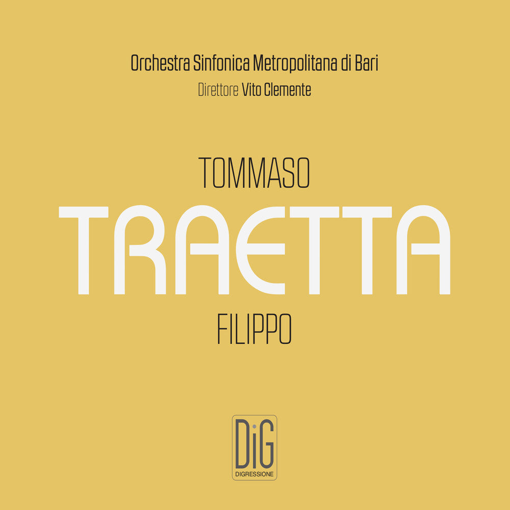 the album cover for Traetta / Clemente - Sinfonie E Ouvetures