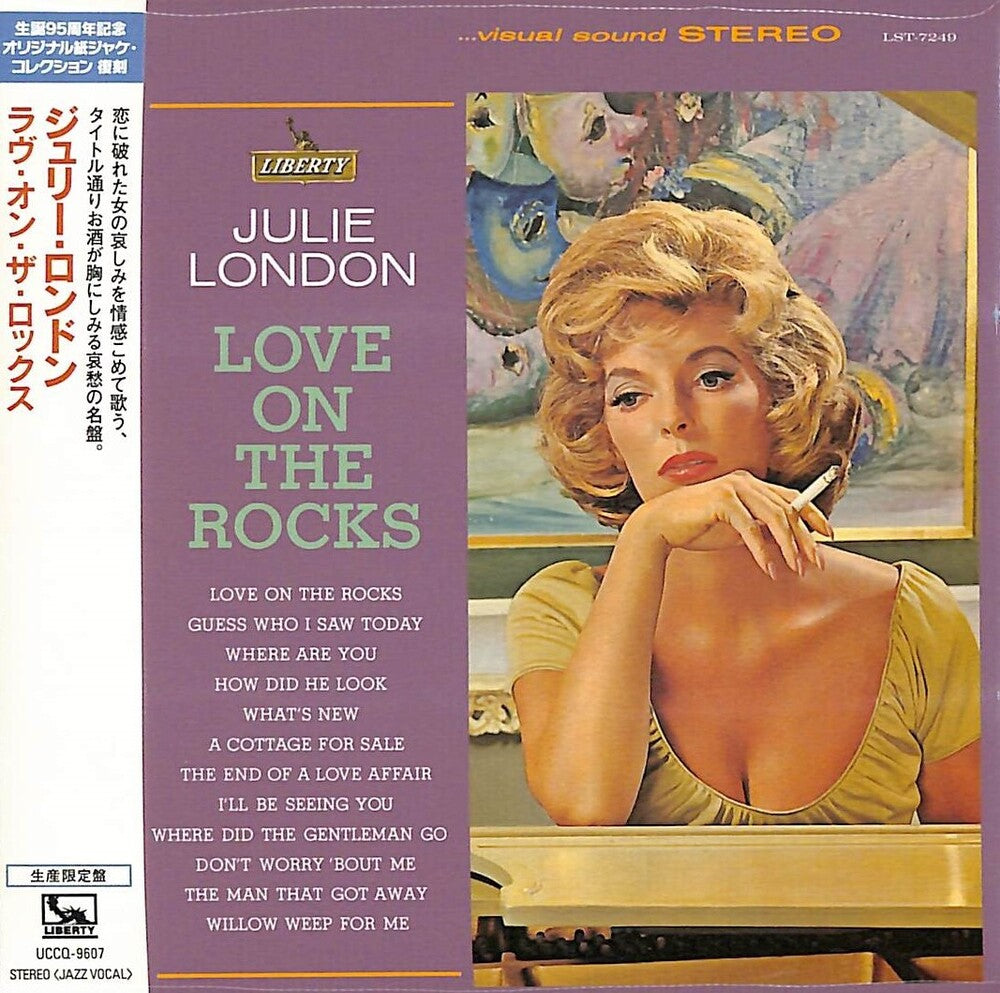 the album cover for Julie London - Love On The Rocks (Paper Sleeve)