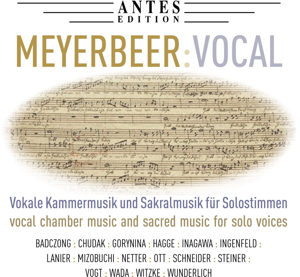 the album cover for Meyerbeer - Vocal Works (2pk)