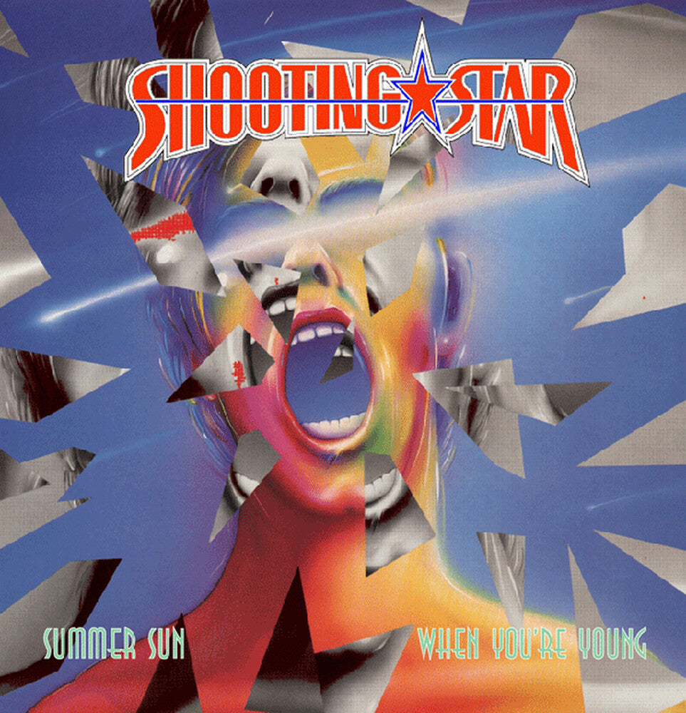 the album cover for Shooting Star - Summer Sun / When You're Young (Yellow Opaque)