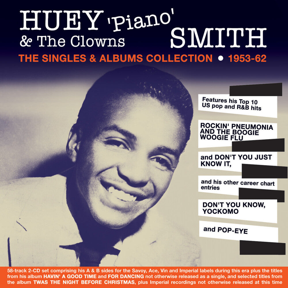 the album cover for Huey Smith - Singles & Albums Collection 1953-62