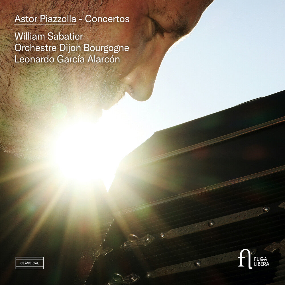 the album cover for Piazzolla / Sabatier / Alarcon - Concertos