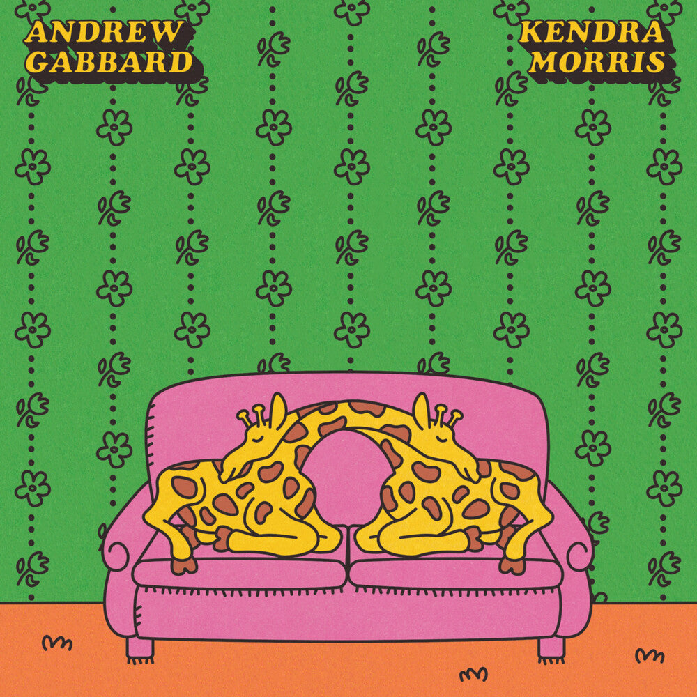 the album cover for Andrew Gabbard / Morris,Kendra - Don't Talk (Put Your Head On My Shoulder) (Pink)