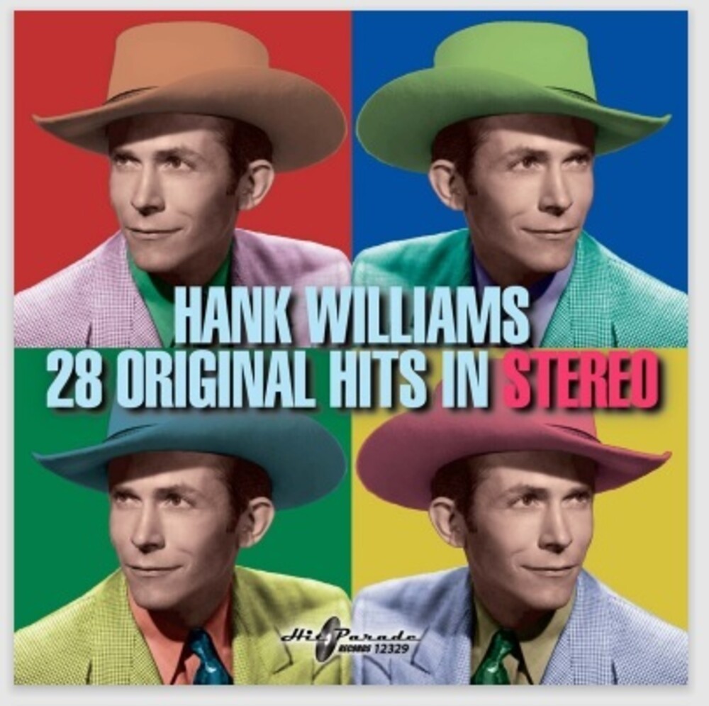 the album cover for Hank Williams - 28 Original Hits Stereo
