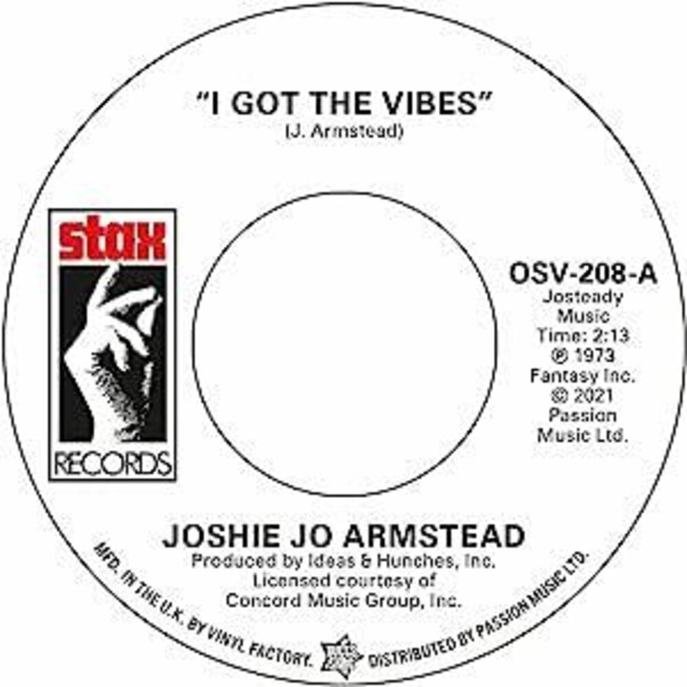 the album cover for Armstead, Josie Jo - Got The Vibes / I'll Never Stop Loving You