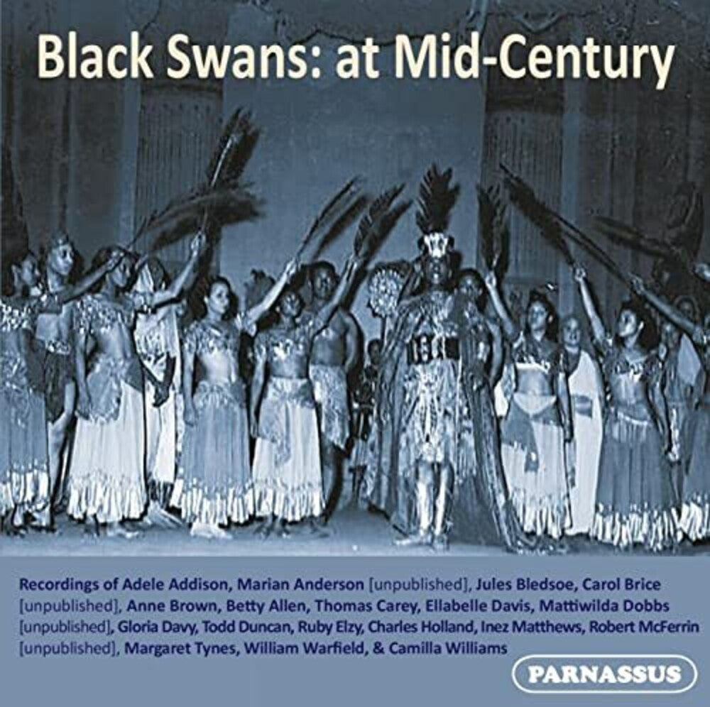 the album cover for Robert Mcferrin / Anderson,Marian / Warfield - Black Swans: Mid Century