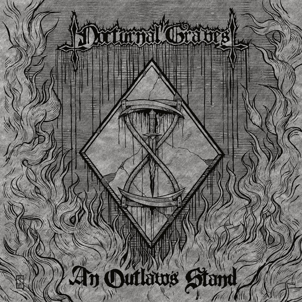 the album cover for Nocturnal Graves - An Outlaw's Stand