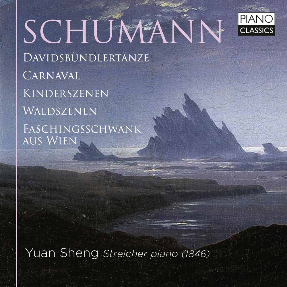 the album cover for Schumann / Sheng - Piano Music (2pk)