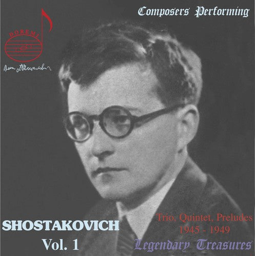 the album cover for Dmitri Shostakovich - Composers Performing: Shostakovich 1