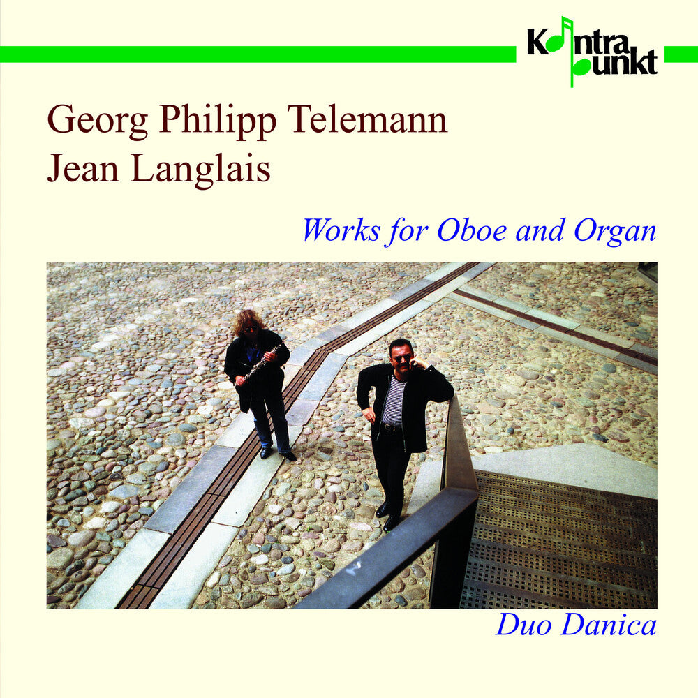 the album cover for Telemann / Langlais / Duo Danica - Works for Oboe & Organ