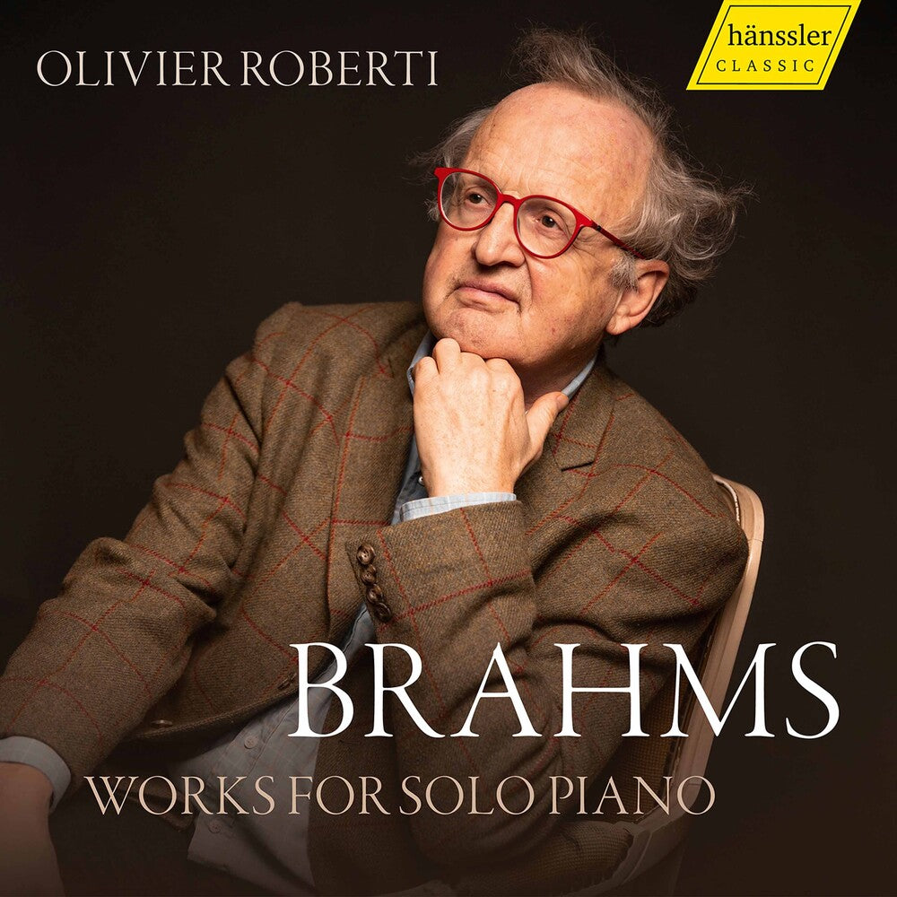 the album cover for Brahms / Roberti - Works For Solo Piano