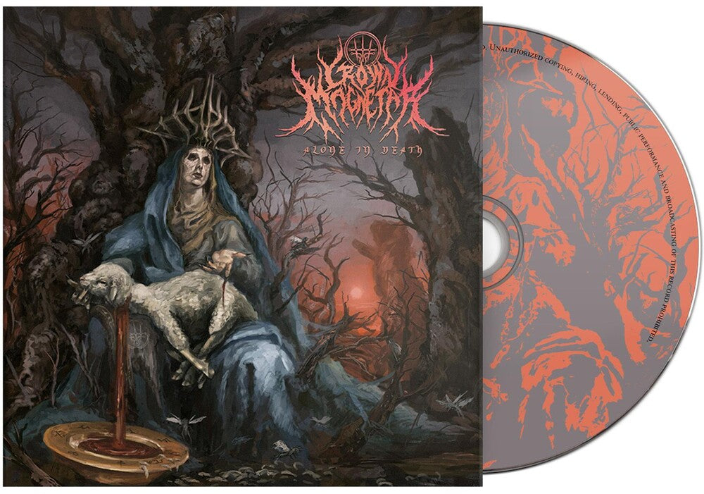 the album cover for Crown Magnetar - Alone In Death