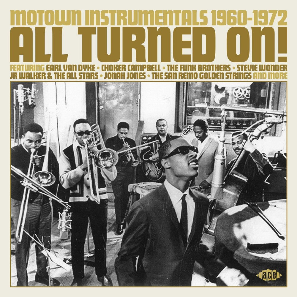 the album cover for All Turned On: Motown Instrumentals 1960-72 / Var - All Turned On: Motown Instrumentals 1960-72 / Var