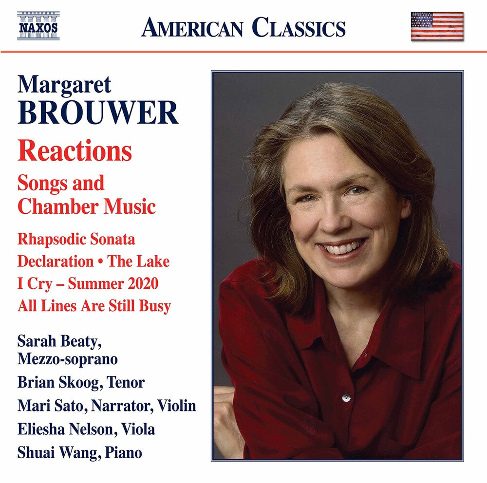 the album cover for Brouwer / Beaty / Wang - Reactions