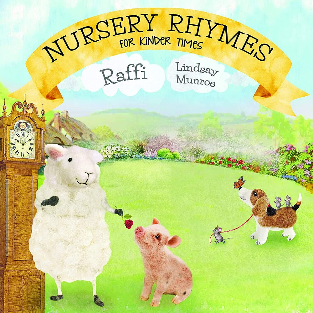 the album cover for Raffi / Lindsay Munroe - Nursery Rhymes For Kinder Times