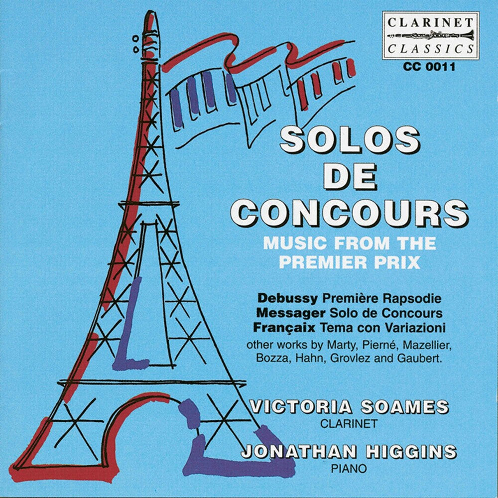 the album cover for Debussy / Messager / Francaix / Soames / Higgins - Solos De Concours