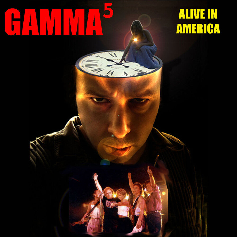 the album cover for Gamma - Alive In America