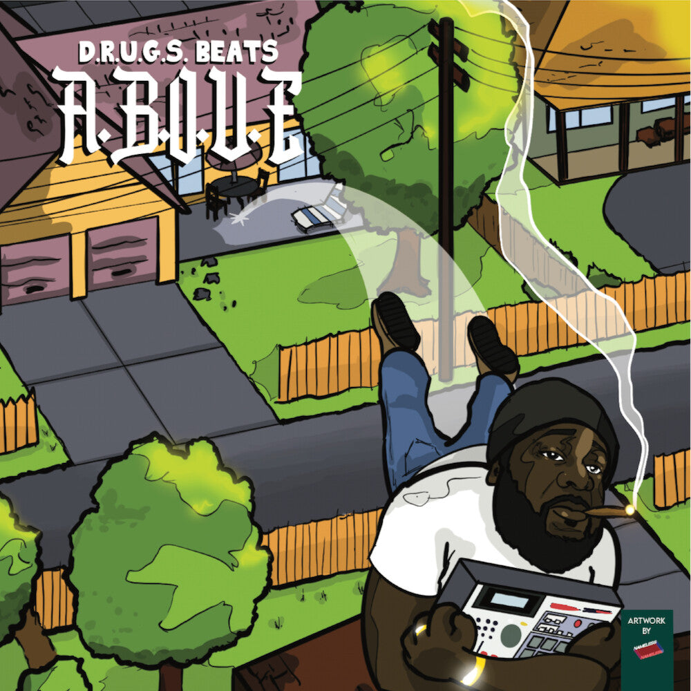 the album cover for D.R.U.G.S. Beats - A.B.O.V.E.