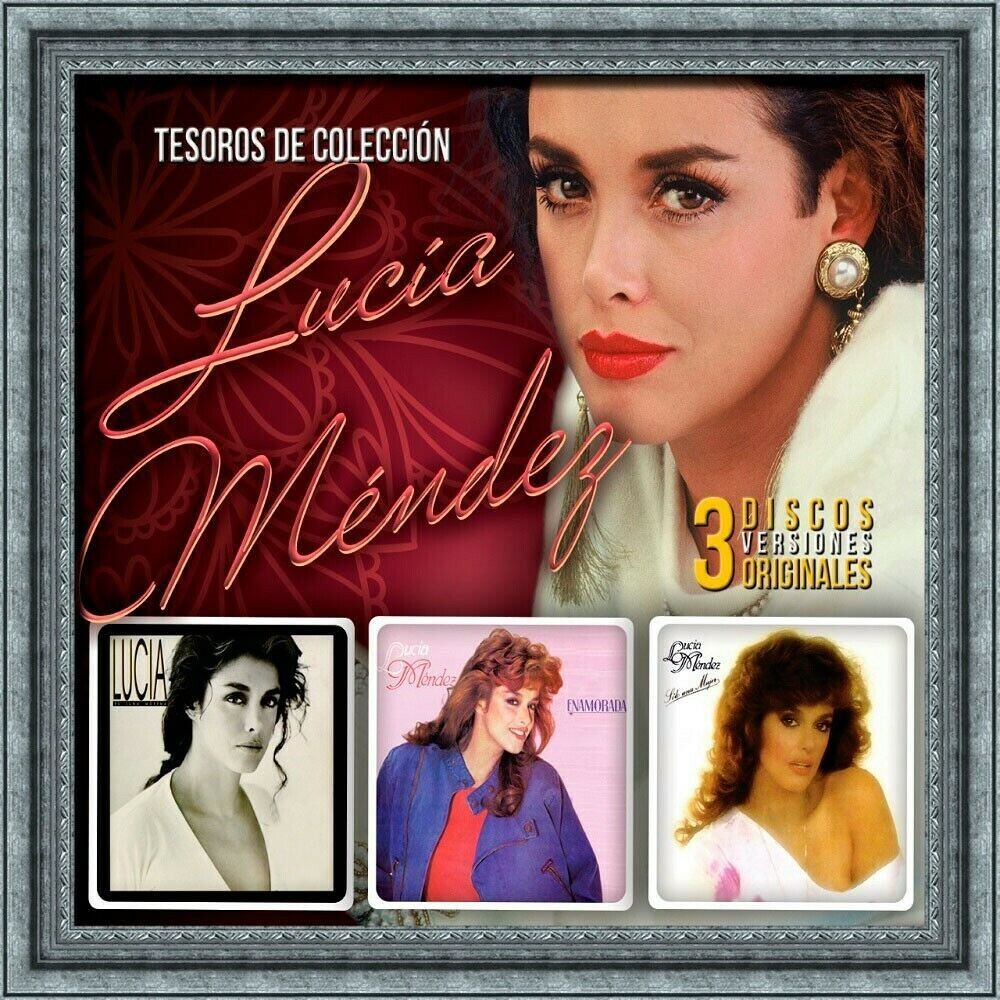the album cover for Lucia Mendez - Tesoros De Coleccion 3 Discos Originales