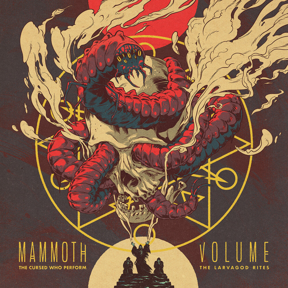 the album cover for Mammoth Volume - Cursed Who Perform The Larvagod Rites