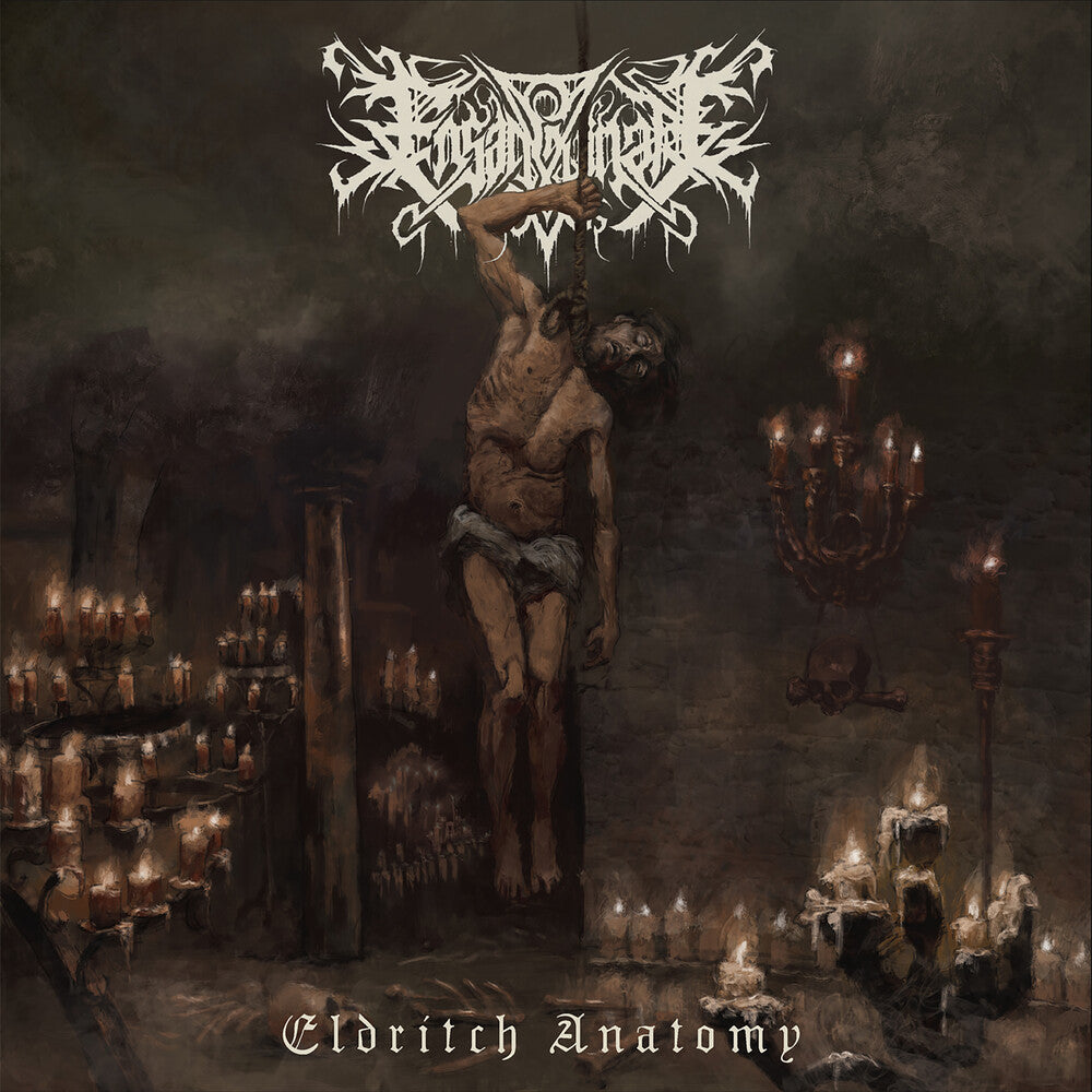 the album cover for Ensanguinate - Eldritch Anatomy