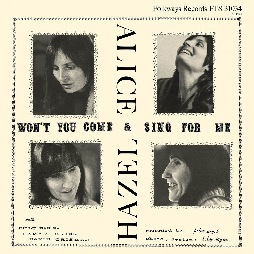 the album cover for Hazel Dickens / Gerrard,Alice - Won't You Come & Sing For Me