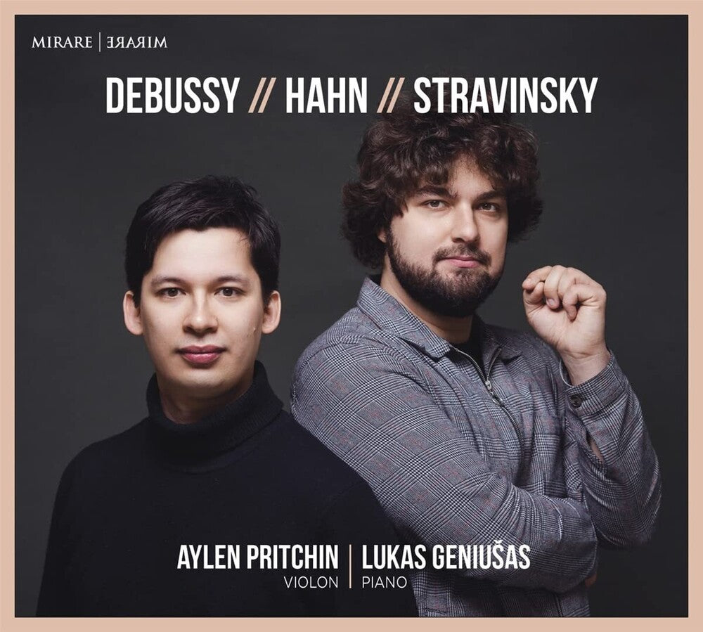 the album cover for Lukas Geniusas / Pritchin,Aylen - Debussy - Hahn - Stravinsky