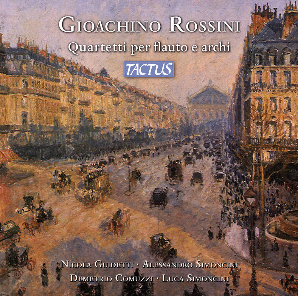 the album cover for Rossini / Guidetti / Simoncini - Quartetti Per Flauto E Archi